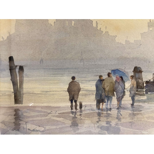 214 - * David Howell (British) RSMA: David Howell (British) RSMA: Three Venetian watercolour scenes Rio de... 