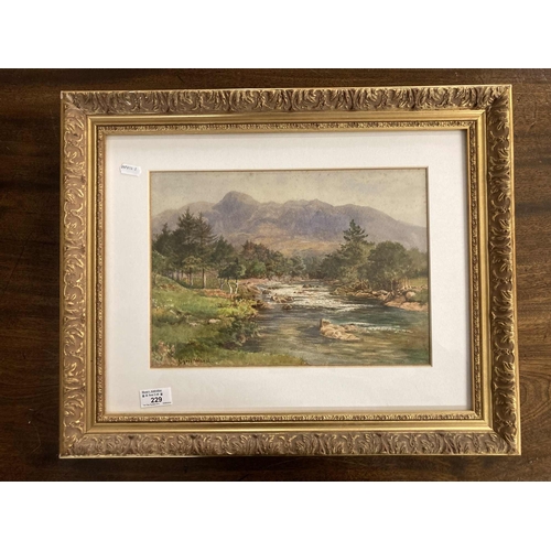 229 - Cyril Ward (1863-1935): Cyril Ward (1863-1935): Watercolours of landscapes, signed and dated, a pair... 