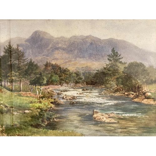 229 - Cyril Ward (1863-1935): Cyril Ward (1863-1935): Watercolours of landscapes, signed and dated, a pair... 