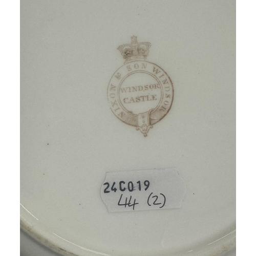 233 - Royal Household: Her Majesty Queen Victoria Royal Household Service c1880 Coalport blue and white si... 