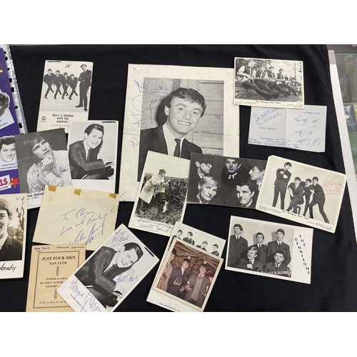 291 - 1960s Pop Memorabilia: 1960s Pop Memorabilia: Fan autographs, photographs & prints, Gerry Marsde... 