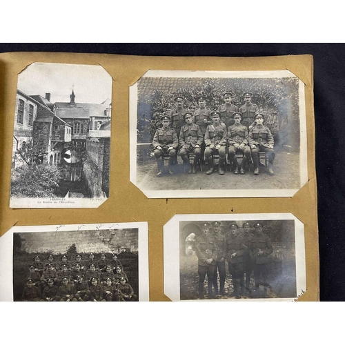 299 - Military WWI: Military WWI: An album of press cuttings, maps, photos, postcards, fundraising pin bad... 