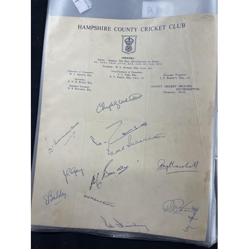 301a - Sporting Memorabilia: Sporting Memorabilia: A group of country and national England squad cricket au... 