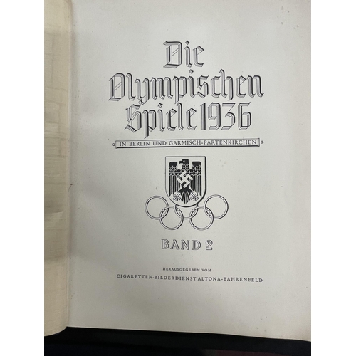 310 - Third Reich: Third Reich: 1936 Olympics Olympia 1936 Photo Album, together with an enamel Olympic Ba... 