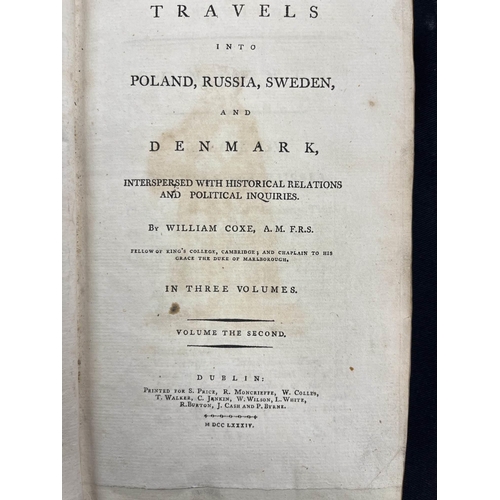 317 - Antiquarian Books: Antiquarian Books: Travels into Poland, Russia, Sweden and Denmark. Coxe, William... 