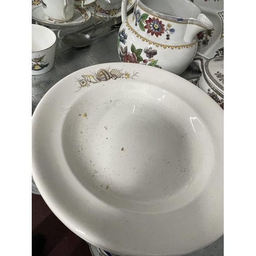 323 - Canadian Pacific Line: Canadian Pacific Line: Six pieces of 'Heron' pattern First-Class china, used ... 