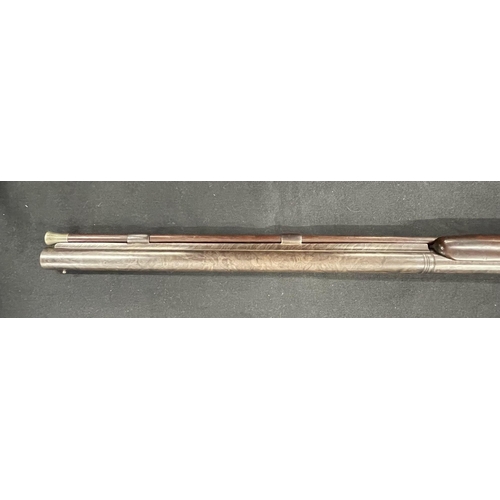 344 - Firearms: Firearms: Flintlock smooth bore musket, rounded lock chased decoration to lock plate and t... 