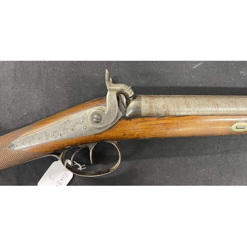 346 - Firearms: Firearms: Percussion smooth bore shotgun 