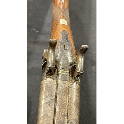 346 - Firearms: Firearms: Percussion smooth bore shotgun 