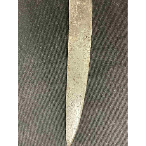 350 - Edged Weapons: Edged Weapons: 19th cent. Indian Tulwar, 87cm.