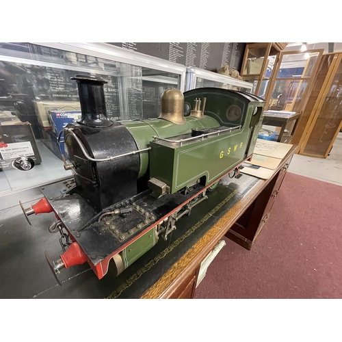 361 - Toys & Pastimes: Toys & Pastimes: Large scratch built locomotive 5ins gauge, green livery for GS... 