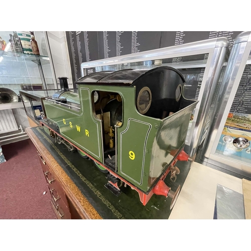 361 - Toys & Pastimes: Toys & Pastimes: Large scratch built locomotive 5ins gauge, green livery for GS... 