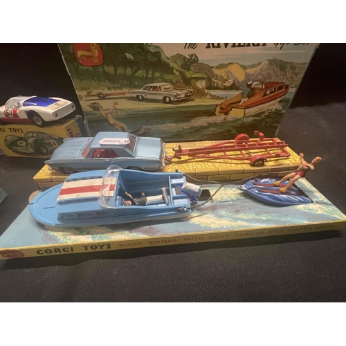 363 - Toys & Games: Toys & Games: Diecast Corgi Gift Set 31 (2) Buick Riviera Boat Set 1964/65, 245 Bu... 