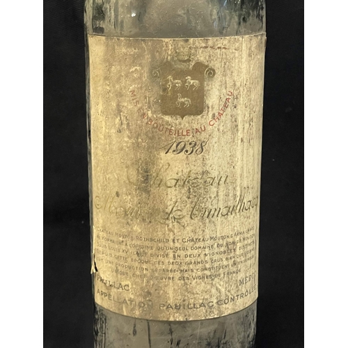 398 - Wines: Wines: 1938 Chateau Mouton d' Armailhacq Baron Philip de Rothschild.