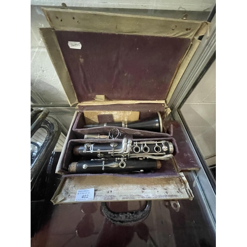 402 - Musical Instruments: Musical Instruments: Selmer Console Clarinet with original carrying case (very ... 