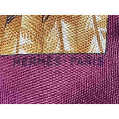 461 - Fashion: Fashion: Hermes silk scarves (1 stained) 90cm x 90cm.