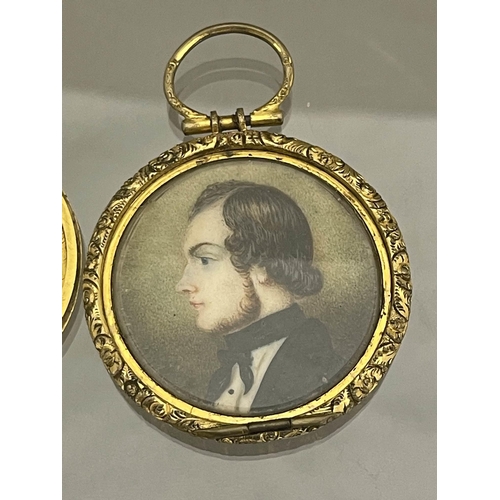 463 - Objects of Vertu: Objects of Vertu: An early 19th century portrait miniature of a young man in forma... 