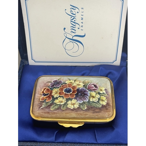 472 - Decorative Arts: Decorative Arts; A Kingsley Enamels 'The Woodland' limited edition rectangular box,... 