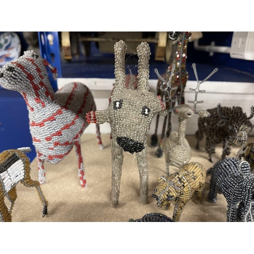 5 - Beaded Animals: Beaded Animals: Collection of South African beaded animals. (approx. 25)... 