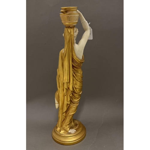 530 - Ceramics: Ceramics: An oversized Royal Worcester figure, 'The Water Carrier', modelled by James Hadl... 