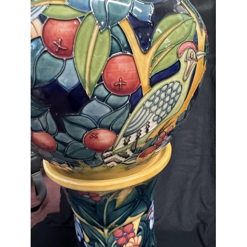 563 - Ceramics: Ceramics: A limited edition Moorcroft Prestige jardiniere and stand in the ‘Tree Bark Thie... 