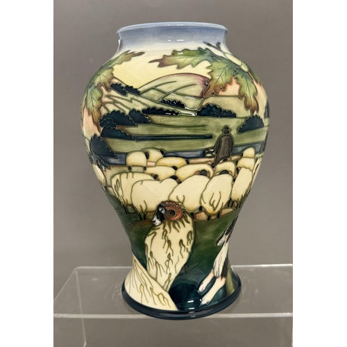 566 - Ceramics: Ceramics: A Moorcroft Pottery Swaledale Pattern vase, designed by Philip Gibson, dated 200... 