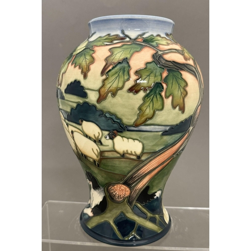 566 - Ceramics: Ceramics: A Moorcroft Pottery Swaledale Pattern vase, designed by Philip Gibson, dated 200... 