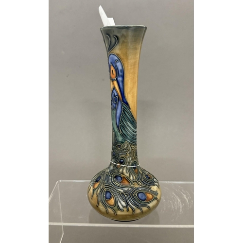 573 - Ceramics: Ceramics: A Moorcroft Pottery 'Phoenix' tube lined bottle vase, dated 1997 and signed PJ B... 