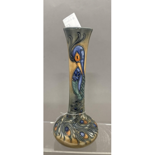 573 - Ceramics: Ceramics: A Moorcroft Pottery 'Phoenix' tube lined bottle vase, dated 1997 and signed PJ B... 