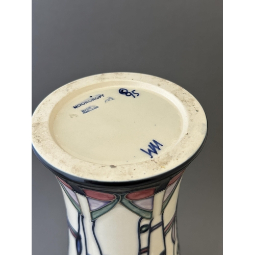 601 - Ceramics: Ceramics: A Moorcroft Pottery vase decorated in the 'Tribute To Charles Rennie Mackintosh'... 