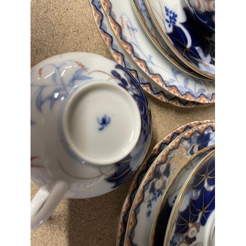 7 - 20th cent. 20th cent. Japanese blue and white tea service.