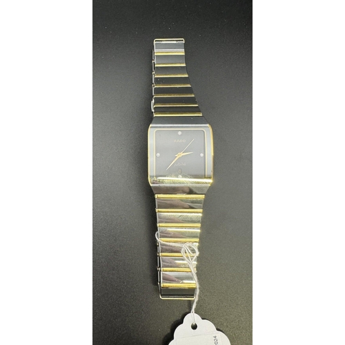 737 - Watches: Watches: Men's Rado Jubile diamond watch, tungsten and yellow metal bracelet in original bo... 