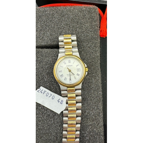 763 - Watches: Watches: Tissot PR100 ladies wristwatch with box, outer sleeve and booklets, plus Tissot Se... 