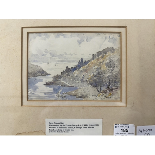 185 - * Sir Ernest George RA (British 1839-1922): Sir Ernest George RA (British 1839-1922): Watercolour an... 