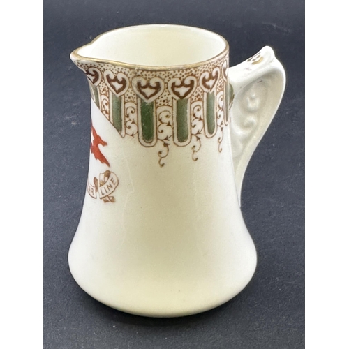 149 - WHITE STAR LINE: WHITE STAR LINE: First-Class Stonier and Company milk jug in the Wisteria pattern. ... 