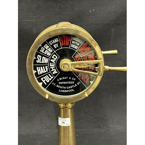 16 - R.M.S. TITANIC: R.M.S. TITANIC: Unusual replica souvenir brass telegraph with plaque reading 'J W Ra... 