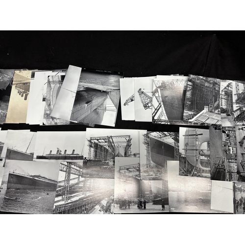 20 - R.M.S. TITANIC: R.M.S. TITANIC: Collection of approximately eighty-two reprinted photographs from Th... 