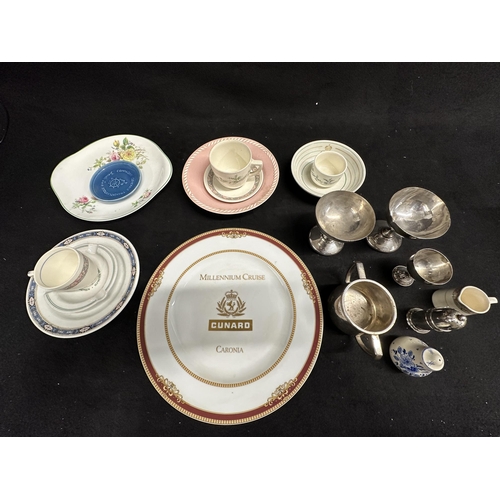 23 - OCEAN LINER: OCEAN LINER: Collection of liner-related ceramics and plate including Royal Mail Liner,... 