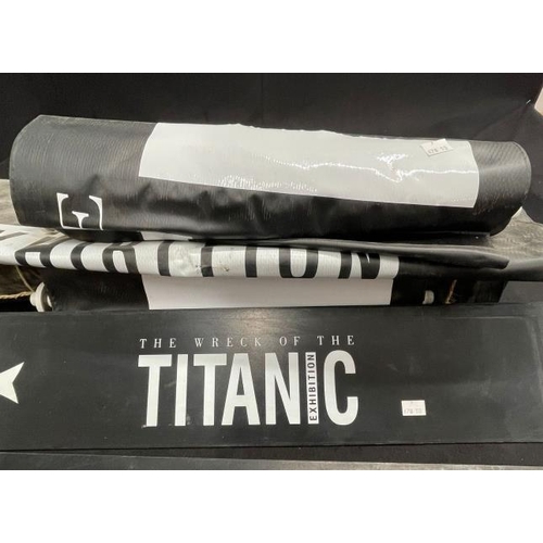 24 - R.M.S. TITANIC: R.M.S. TITANIC: Collection of printed banners related to The 1994 Titanic Exhibition... 