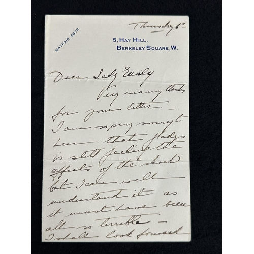 294 - R.M.S. TITANIC: R.M.S. TITANIC: Rare archive of four letters relating to First-Class passenger and s... 