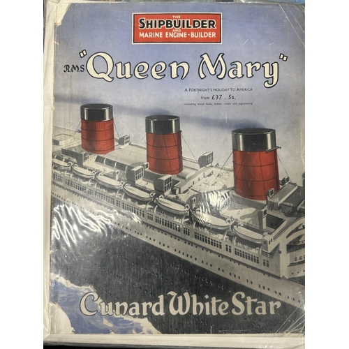 52 - OCEAN LINER: OCEAN LINER: Large collection of mixed ephemera to include design imagery, Queen Elizab... 