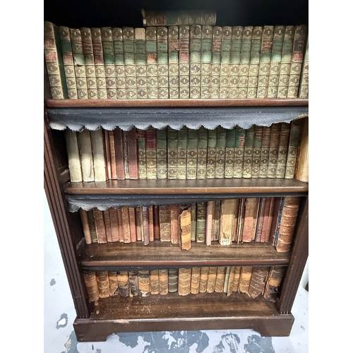 110 - Furniture & Books: Furniture & Books: Early 20th century mahogany floor standing bookcase with '... 