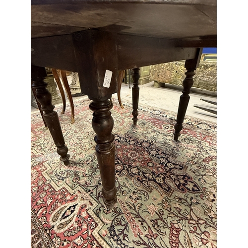 168 - Furniture: Furniture: Oval table, late 19th century of pine construction throughout. On turned legs,... 