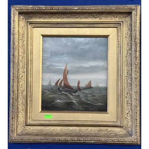 202 - Maritime Paintings Maritime Paintings: 19th-century English school oil on canvas. Marine Studier, on... 