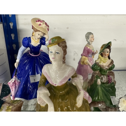 286 - Ceramics: Ceramics: 20th century porcelain figurines Royal Doulton 'Mary', 'Sweet Anne', 'Cookie', C... 