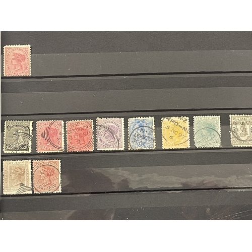 339 - Stamps Stamps: Commonwealth used and unused. Stanley Gibbons 32-leaf stockbook containing Australian... 