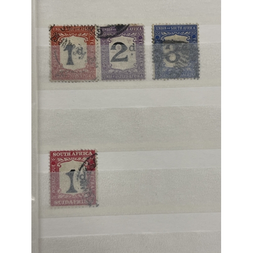 341 - Stamps Stamps: Commonwealth, used and unused 30+ leaf stockbook containing hundreds of South African... 