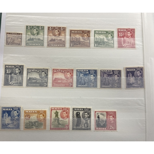 342 - Stamps Stamps: Commonwealth used and unused in four 16-leaf Stanley Gibbons stock books containing h... 