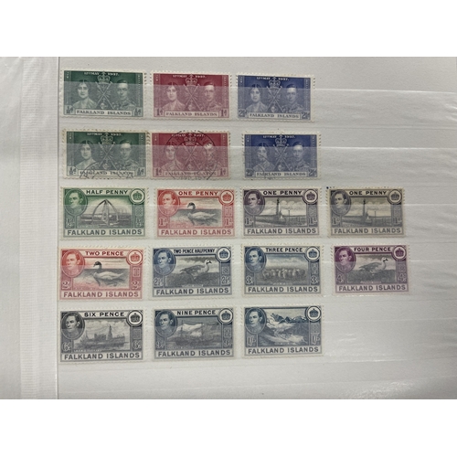 342 - Stamps Stamps: Commonwealth used and unused in four 16-leaf Stanley Gibbons stock books containing h... 