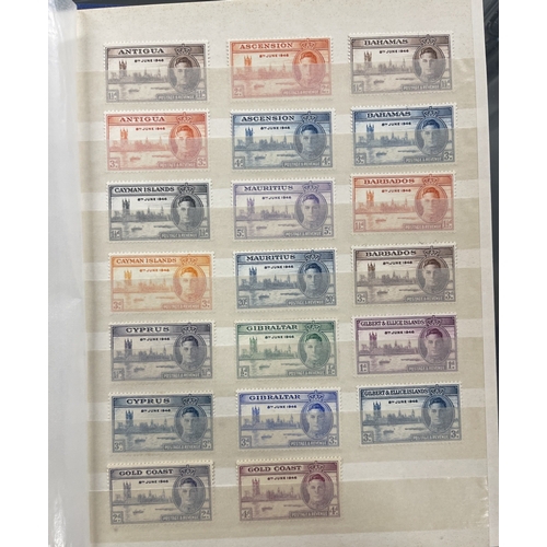 344 - Stamps: Stamps: Red SG stockbook mainly unused NH 20thC Stamps, plus used Victoria, Edward & Geo... 